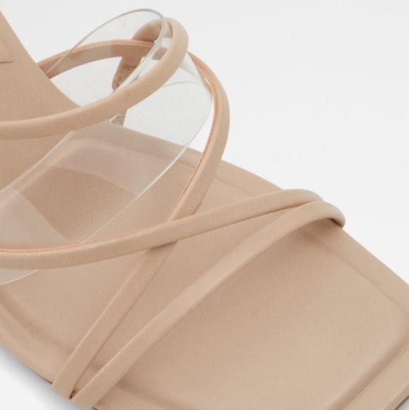 Aldo womens Jennifer270 Bone Women Synthetic Dress Sandals Heeled Sandal - Picture 5 of 6